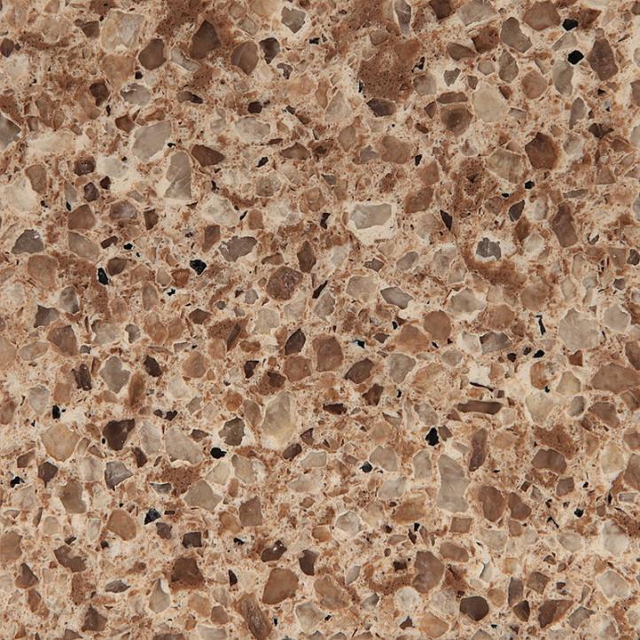 Brown quartz tiles for construction material